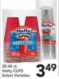 Pete's Fresh Market Hefty cups offer