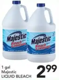 Pete's Fresh Market Majestic liquid bleach offer