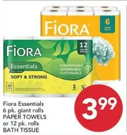 Pete's Fresh Market Fiора Essentials paper towels or bath tissue offer