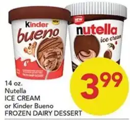 Pete's Fresh Market Nutella ice cream or Kinder Bueno frozen dairy dessert offer