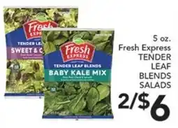 Pete's Fresh Market Fresh Express tender leaf blends salads offer