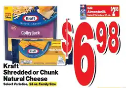 Super Saver Kraft shredded or chunk natural cheese offer