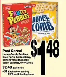 Super Saver Post Cereal offer