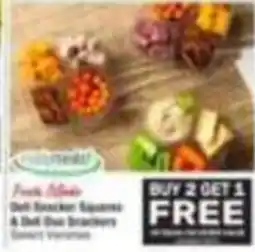 Tom Thumb Fruit Bites Deli Snacker Squares & Deli Duo Snackers Select Varieties offer
