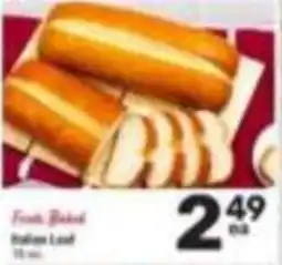 Tom Thumb Fresh Baked Italian Loaf offer