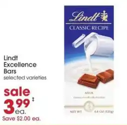 Giant Eagle Lindt Excellence Bars offer