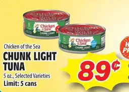 Times Supermarkets Chicken of the Sea chunk light tuna offer
