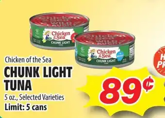 Chicken of the Sea chunk light tuna