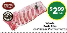 Rancho Markets Prime Meats Whole Pork Ribs offer