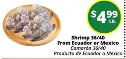 Rancho Markets Shrimp 36/40 offer