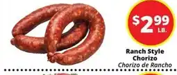 Rancho Markets Ranch Style Chorizo offer