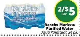 Rancho Markets Rancho Markets Purified Water offer
