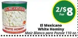 Rancho Markets El Mexicano white hominy offer