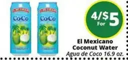 Rancho Markets El Mexicano Coconut Water offer