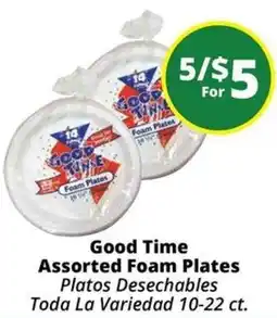 Rancho Markets Good Time Assorted Foam Plates offer