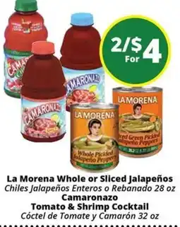 Rancho Markets La Morena whole or sliced jalapeños offer