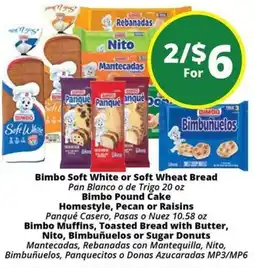 Rancho Markets Bimbo Soft White or Soft Wheat Bread offer
