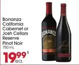 Giant Eagle Bonanza California Cabernet or Josh Cellars Reserve Pinot Noir offer