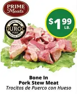 Rancho Markets Prime Meats Bone In Pork Stew Meat offer
