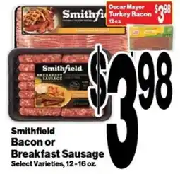 Super Saver Smithfield Bacon or Breakfast Sausage offer