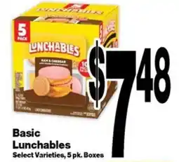 Super Saver Basic Lunchables offer