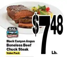 Super Saver Black Canyon Angus Boneless Beef Chuck Steak offer