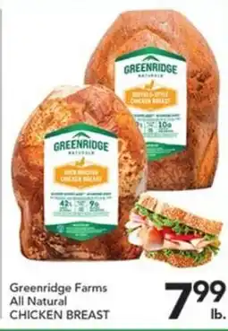 Pete's Fresh Market Greenridge Farms All Natural Chicken Breast offer