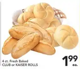 Pete's Fresh Market Fresh Baked Club or Kaiser Rolls offer