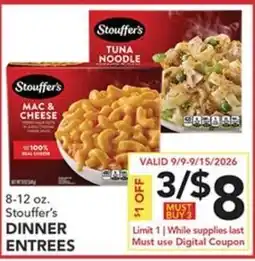 Pete's Fresh Market Stouffer's dinner entrees offer