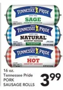 Pete's Fresh Market Tennessee Pride pork sausage rolls offer