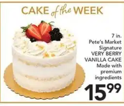 Pete's Fresh Market Pete's Market Signature Very Berry Vanilla Cake offer