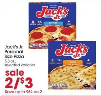 Jack's Jr. Personal Size Pizza