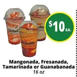 Rancho Markets Beladita Mangonada, Fresanada, Tamarinada or Guanabanada offer