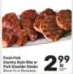 Tom Thumb Fresh Pork Country Style Ribs or Pork Shoulder Steaks offer