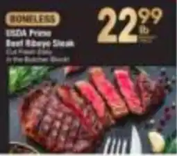 Tom Thumb Boneless usda prime beef ribeye steak offer