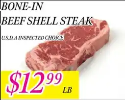 Fine Fare Bone-in beef shell steak offer