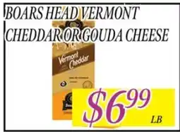Fine Fare Boars Head Vermont Cheddar or Gouda Cheese offer