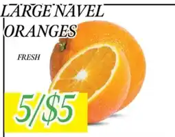 Fine Fare Large navel oranges offer