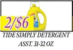 Fine Fare Tide Simply Detergent offer