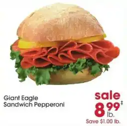 Giant Eagle Giant Eagle Sandwich Pepperoni offer