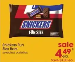 Giant Eagle Snickers Fun Size Bars offer