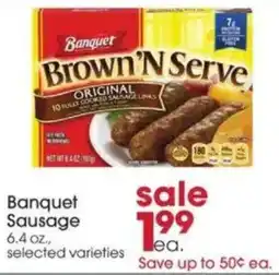 Giant Eagle Banquet Sausage offer