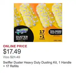 Costco Swiffer Duster Heavy Duty Dusting Kit, 1 Handle + 17 Refills offer