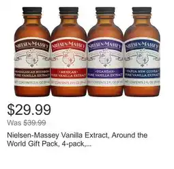 Costco Nielsen-Massey Vanilla Extract, Around the World Gift Pack, 4-pack, 8 oz. Total offer