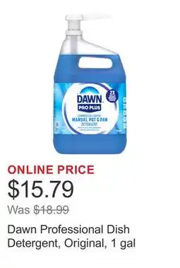 Costco Dawn Professional Dish Detergent, Original, 1 gal offer