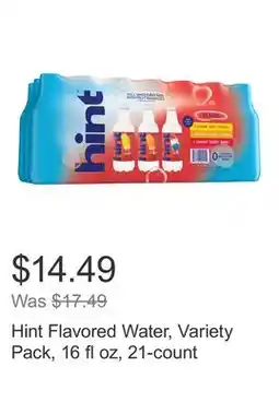 Costco Hint Flavored Water, Variety Pack, 16 fl oz, 21-count offer