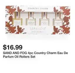 Marshalls SAND AND FOG 4pc Country Charm Eau De Parfum Oil Rollers Set offer