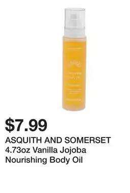 Marshalls ASQUITH AND SOMERSET 4.73oz Vanilla Jojoba Nourishing Body Oil offer