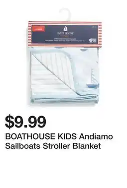 Marshalls BOATHOUSE KIDS Andiamo Sailboats Stroller Blanket offer