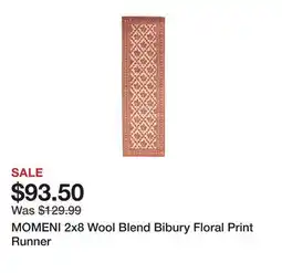 Marshalls MOMENI 2x8 Wool Blend Bibury Floral Print Runner offer